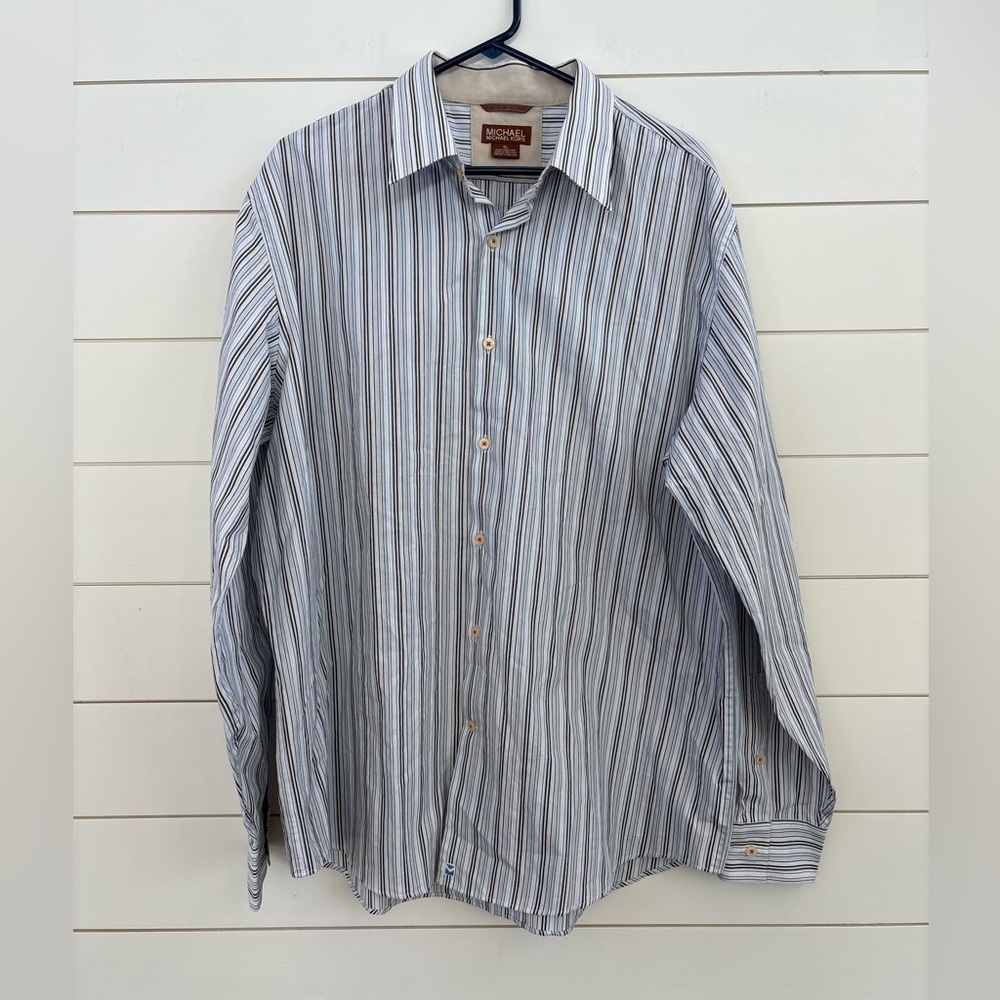 Michael Kors Men's Multi-Stripe Button-Down Shirt